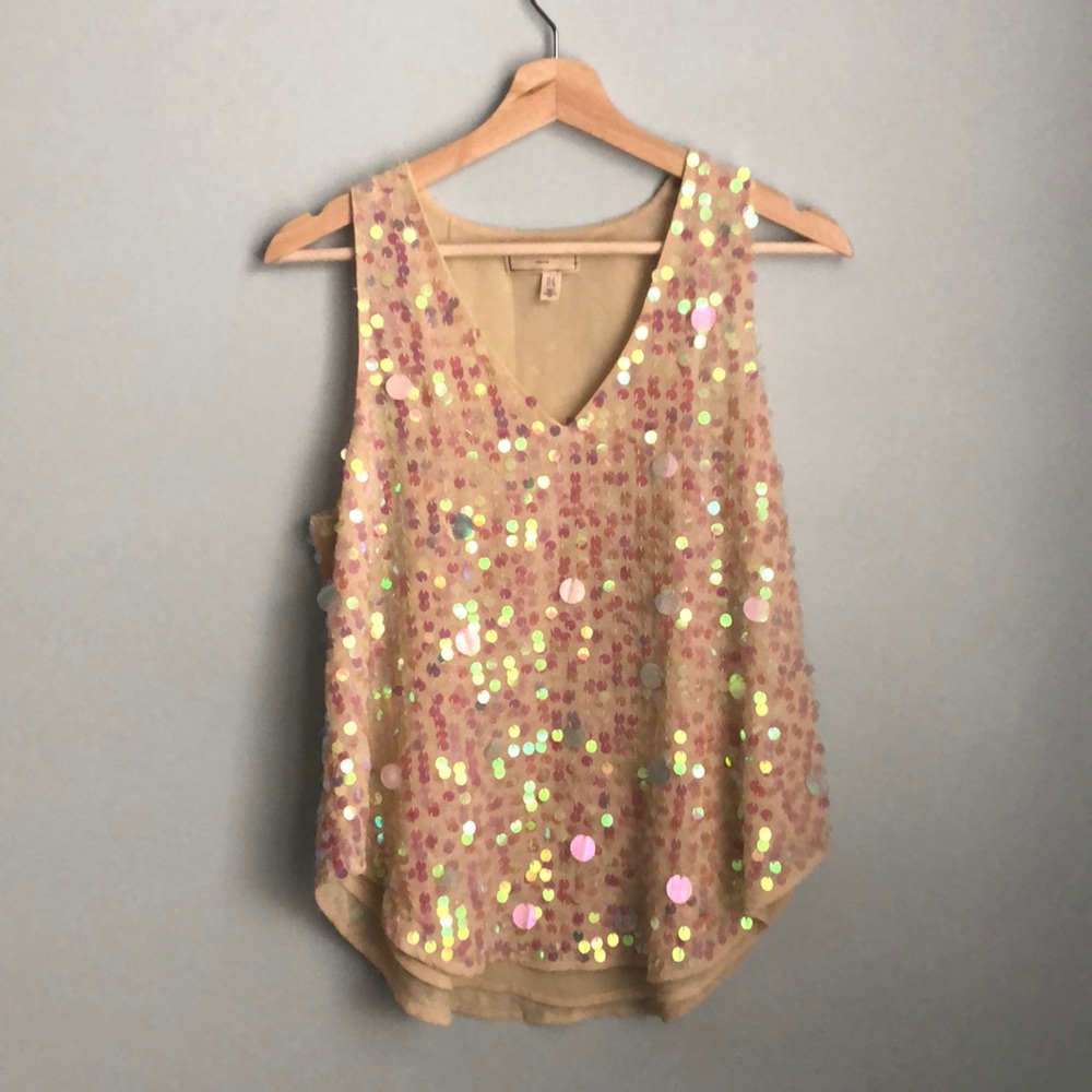 Holiday Party Sequin Top